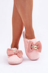 Comfortable Women's Warm Slippers with Cute Bow