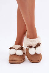 Comfortable Women's Slippers with Fur Lining
