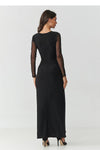  Long dress model 218110 Makadamia 