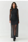  Evening dress model 219536 Makadamia 