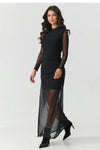  Evening dress model 219536 Makadamia 