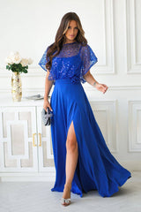 Long dress model 219694 Bicotone 