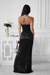  Long dress model 219709 Bicotone 