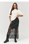  Long skirt model 219727 Makadamia 