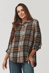  Long sleeve shirt model 219733 Makadamia 