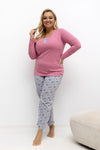  Plus Size Pajamas model 221197 Forever Pink 