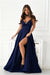  Long dress model 222065 Bicotone 