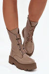 Platform boots model 222965 Step in style