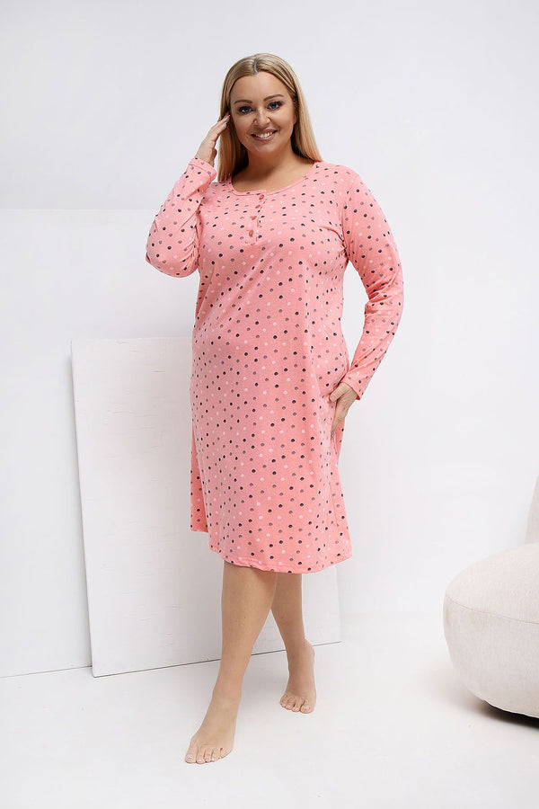  Plus Size Nightgown model 223301 Forever Pink 