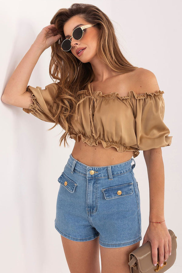 Denim shorts model 228037 Factory Price