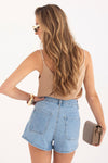 Denim shorts model 228038 Factory Price