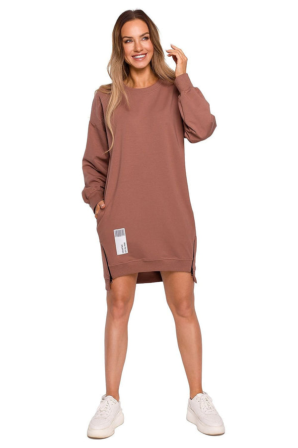 Dress Sukienka Model MOE676 Cukierkowy Róż -
