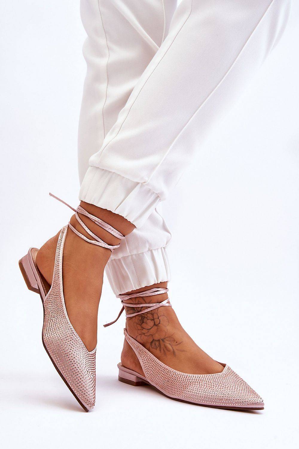 Strappy ballet flats